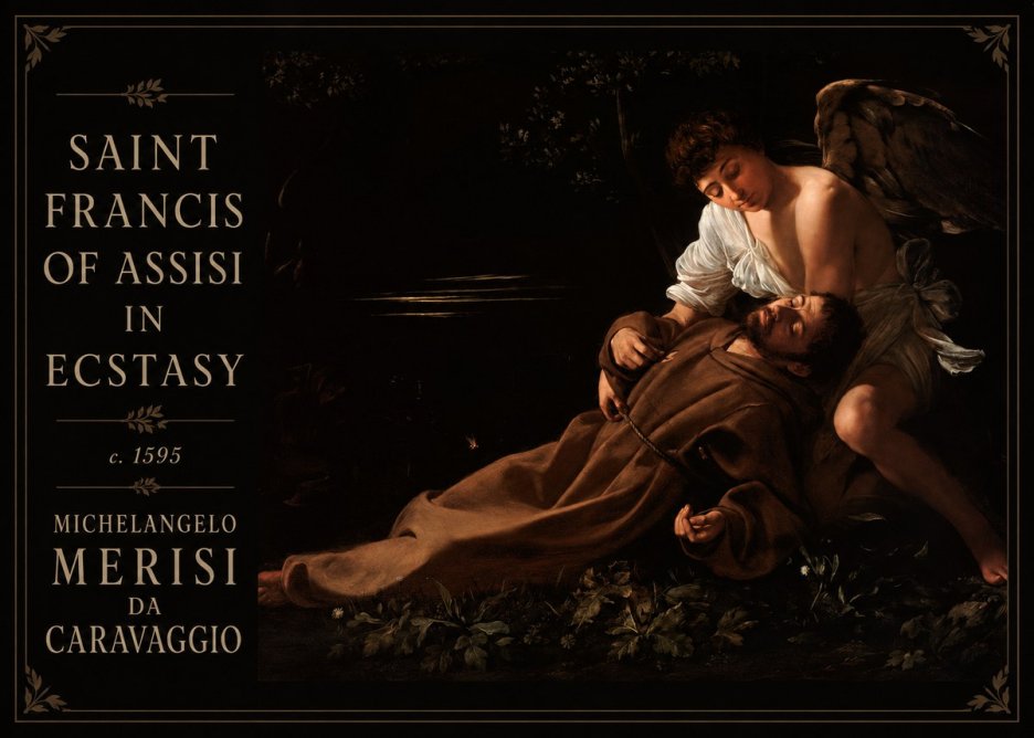 Michelangelo Merisi da Caravaggio Saint Francis of Assisi in Ecstasy No4 - Póster
