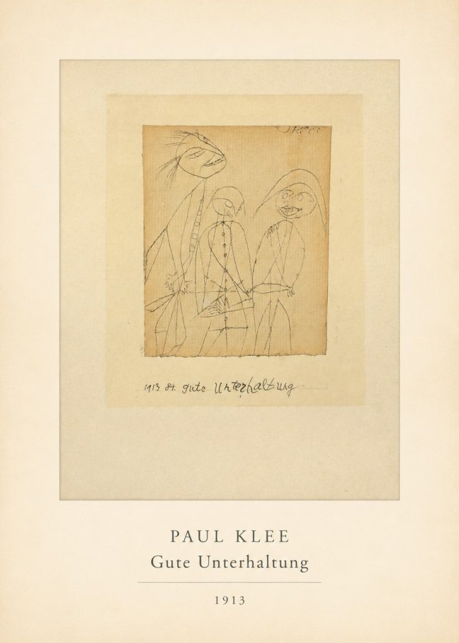 Paul Klee Gute Unterhaltung No4 - Póster