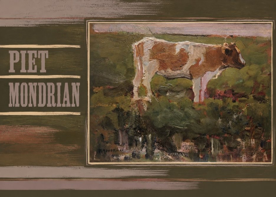 Piet Mondrian Cow No5 - Póster