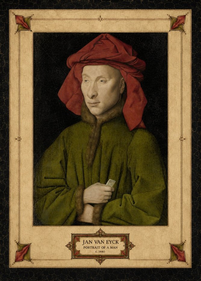 Jan van Eyck Portrait of a Man I No3 - Póster