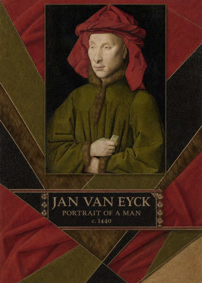 Jan van Eyck Portrait of a Man I No4 - Póster