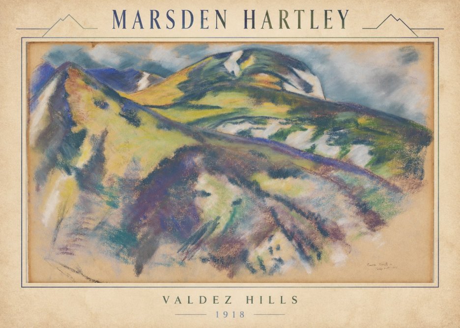 Marsden Hartley Valdez Hills No3 - Póster