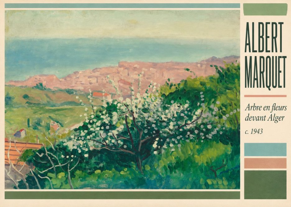 Albert Marquet Arbre En Fleurs Devant Alger No2 - Póster