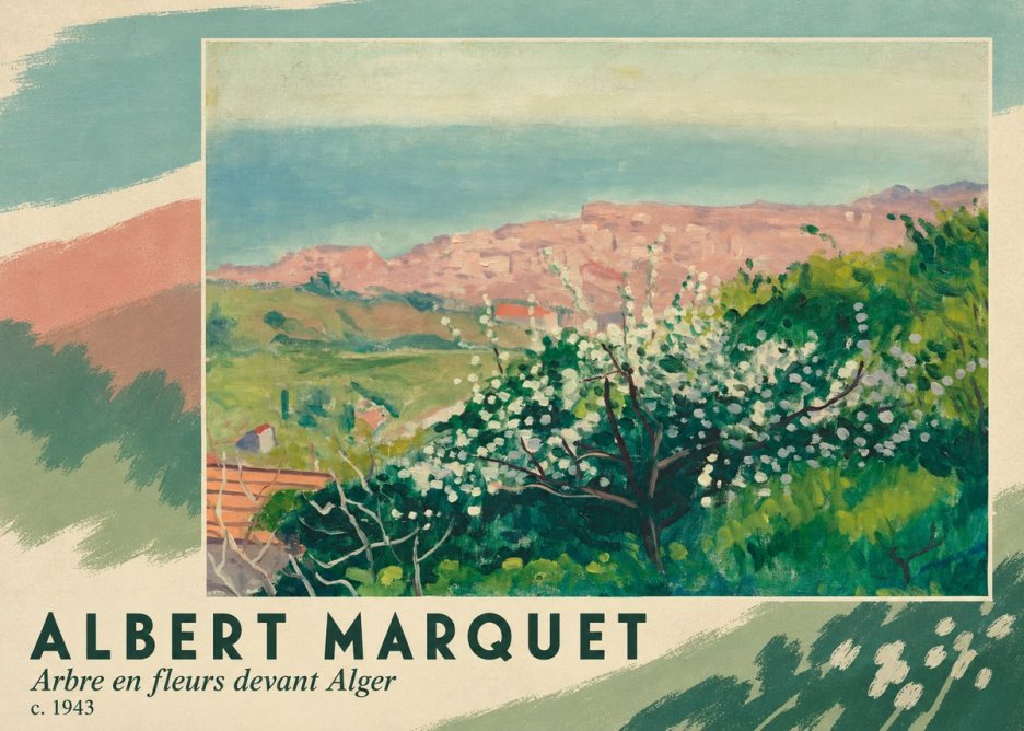 Albert Marquet Arbre En Fleurs Devant Alger No3 - Póster