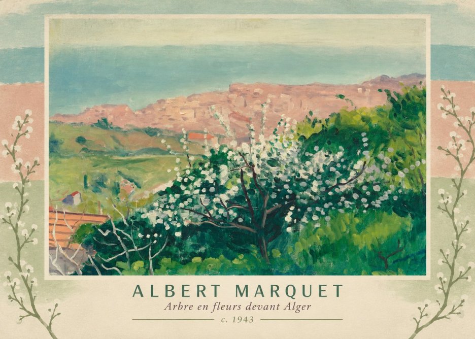 Albert Marquet Arbre En Fleurs Devant Alger No4 - Póster