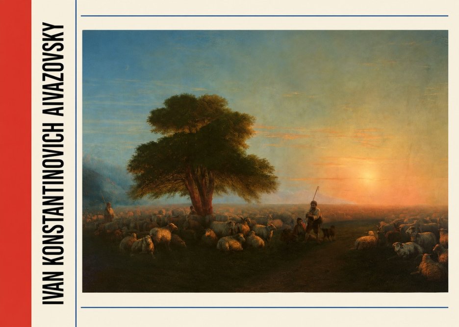 Ivan Konstantinovich Aivazovsky Shepherd with Flock at Sunset No2 - Póster