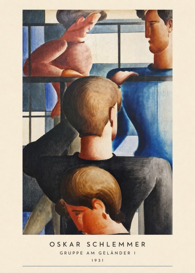 Oskar Schlemmer Gruppe Am Geländer I No6 - Póster