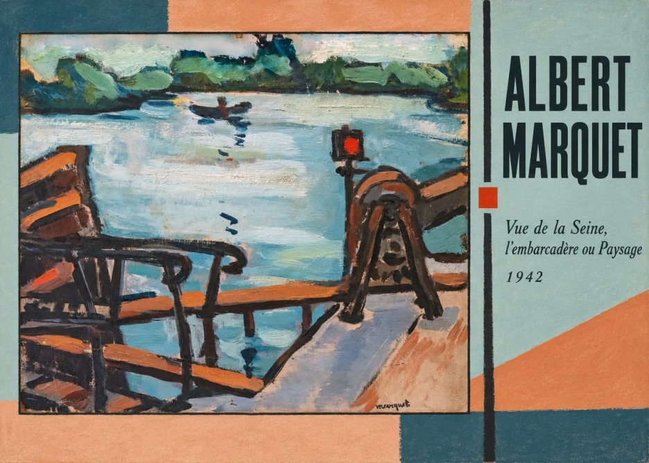 Albert Marquet Vue De La Seine, L'embarcadère Ou Paysage No2 - Póster
