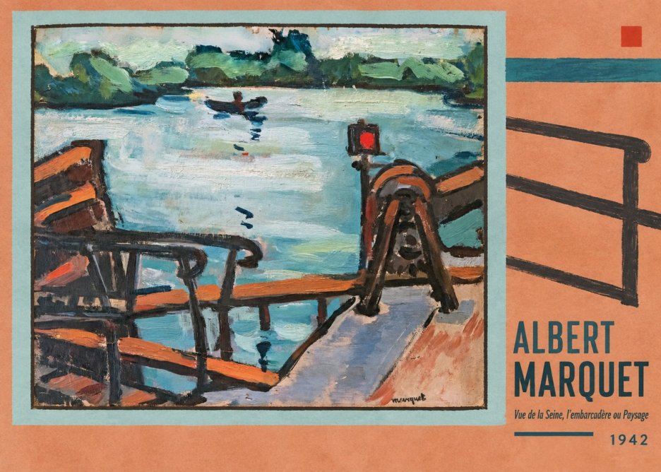 Albert Marquet Vue De La Seine, L'embarcadère Ou Paysage No6 - Póster