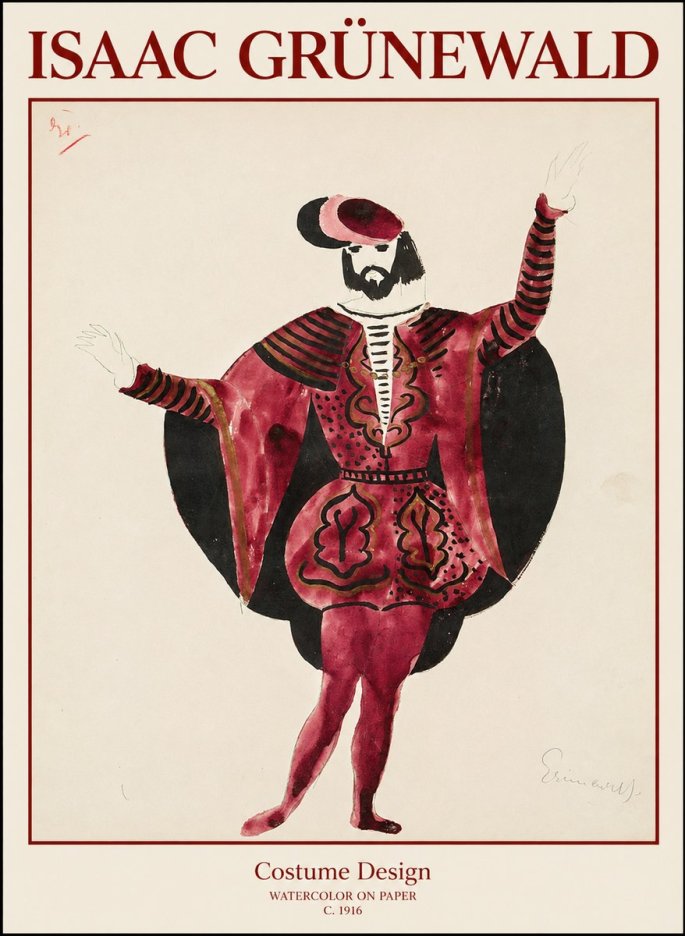 Isaac Grünewald Costume Design II No1 - Póster