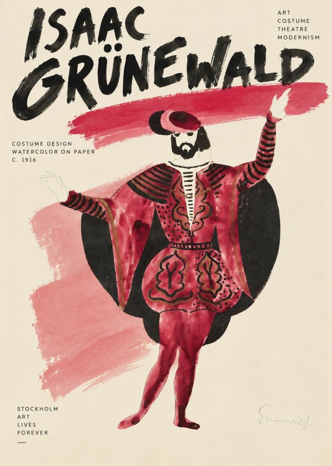 Isaac Grünewald Costume Design II No3 - Póster