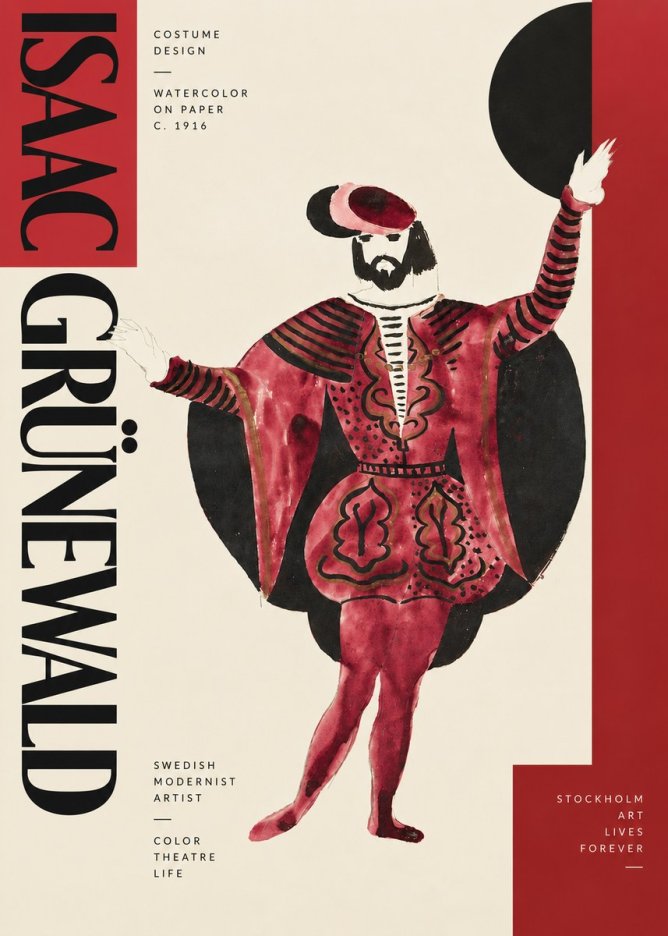 Isaac Grünewald Costume Design II No4 - Póster