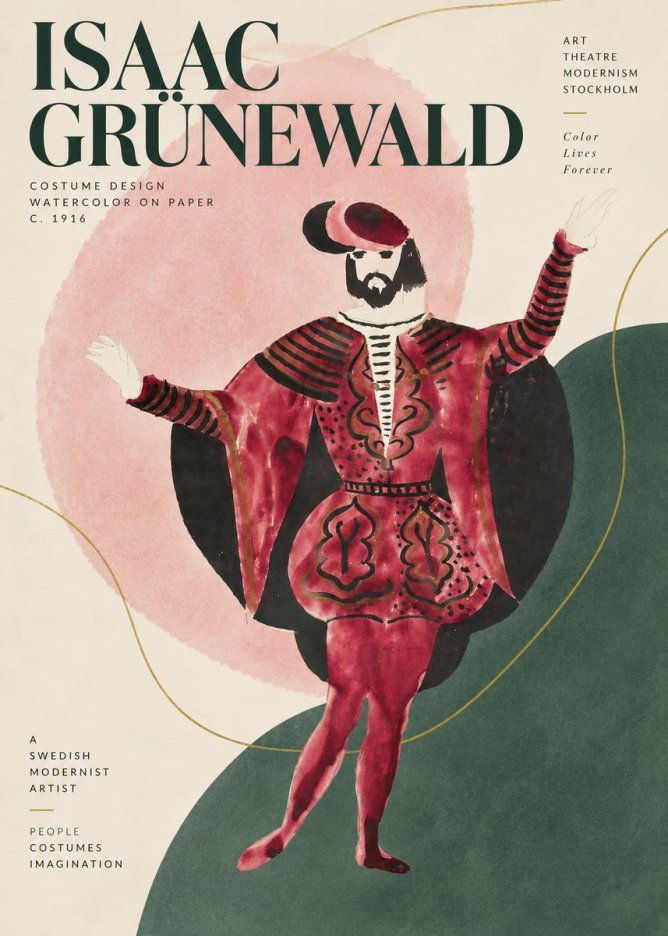 Isaac Grünewald Costume Design II No5 - Póster