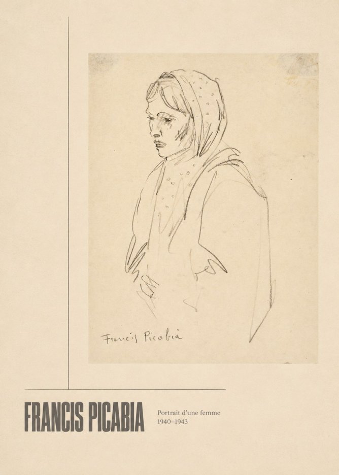 Francis Picabia Portrait D'une Femme No3 - Póster
