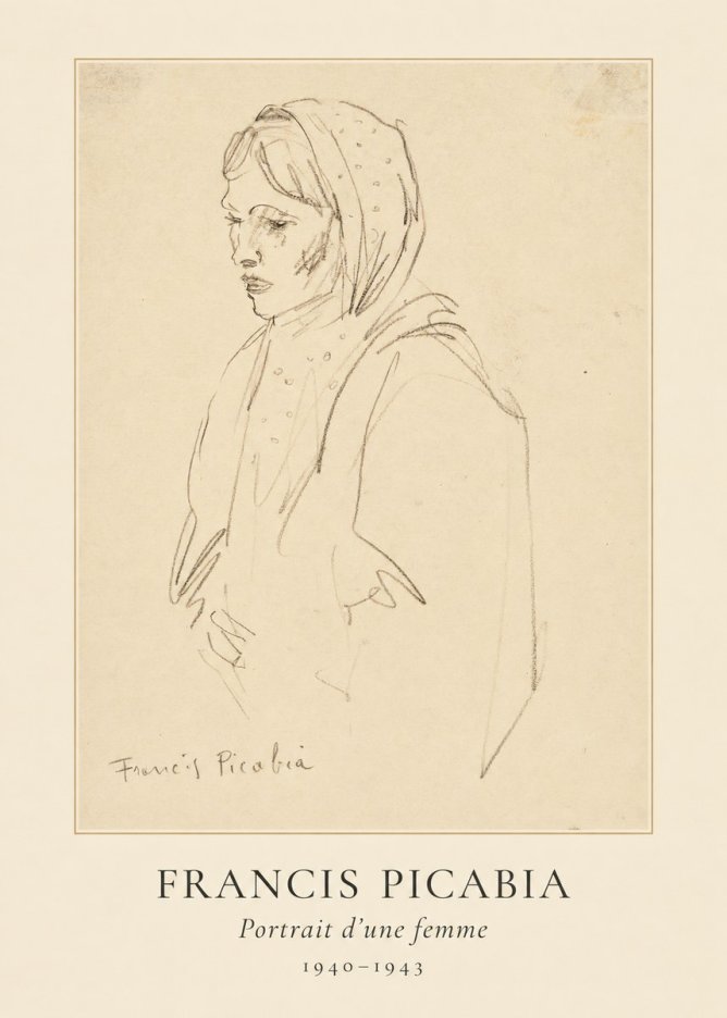 Francis Picabia Portrait D'une Femme No5 - Póster