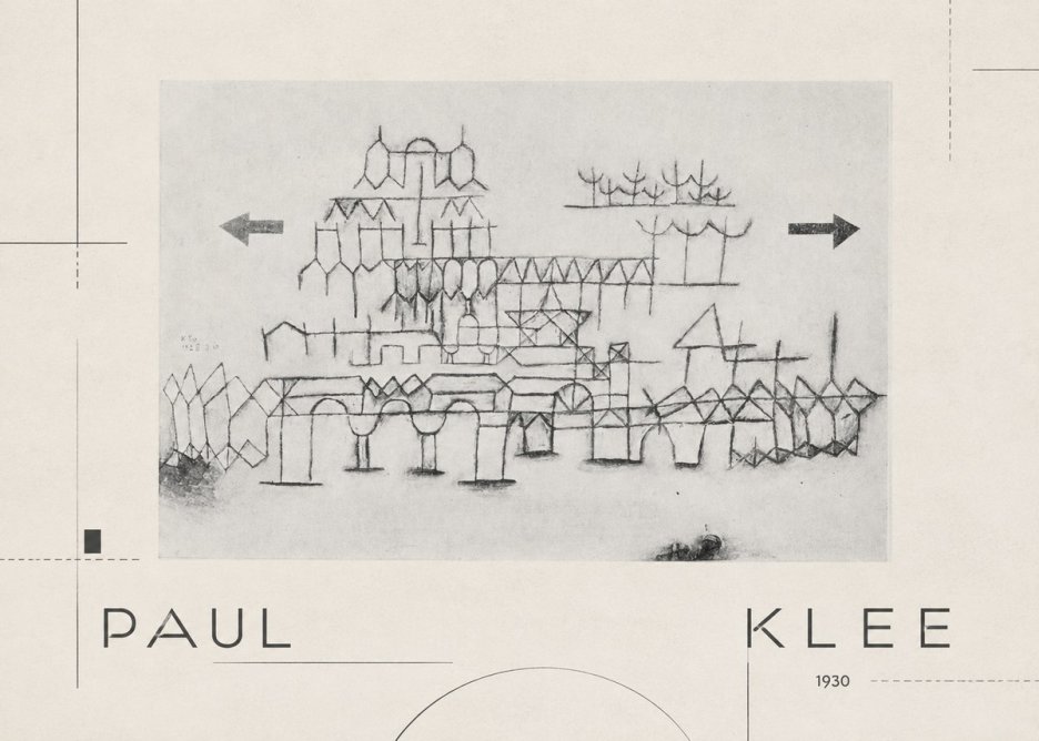 Paul Klee Architektur No2 - Póster