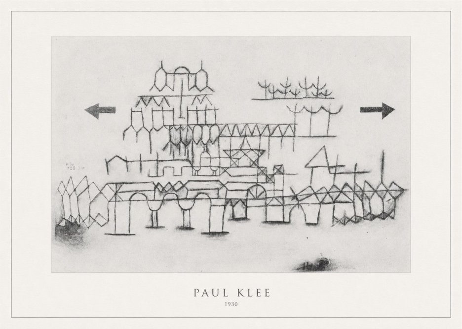 Paul Klee Architektur No4 - Póster