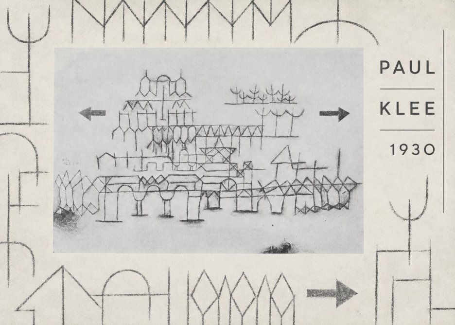 Paul Klee Architektur No6 - Póster