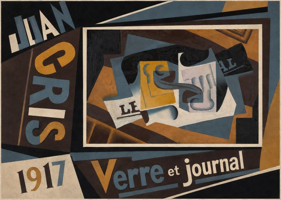 Juan Gris Verre Et Journal No5 - Póster