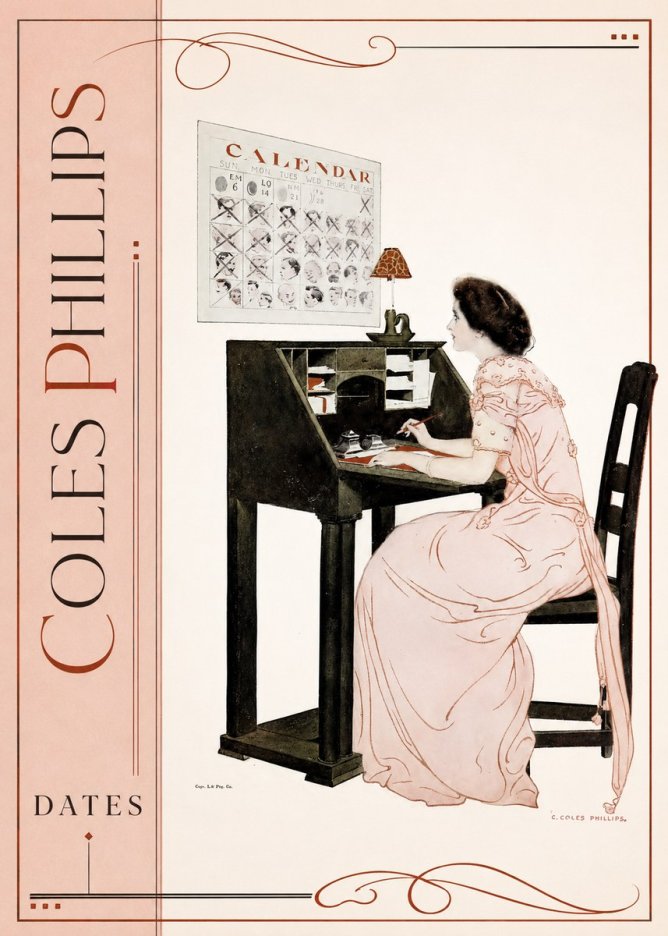 Coles Phillips Dates No2 - Póster
