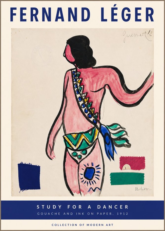 Fernand Léger Costume Design for 'Bolívar' No2 - Póster