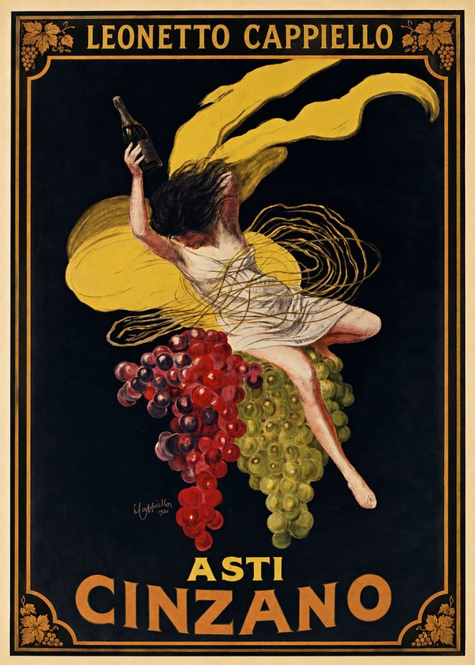 Leonetto Cappiello Asti Cinzano I No1 - Póster