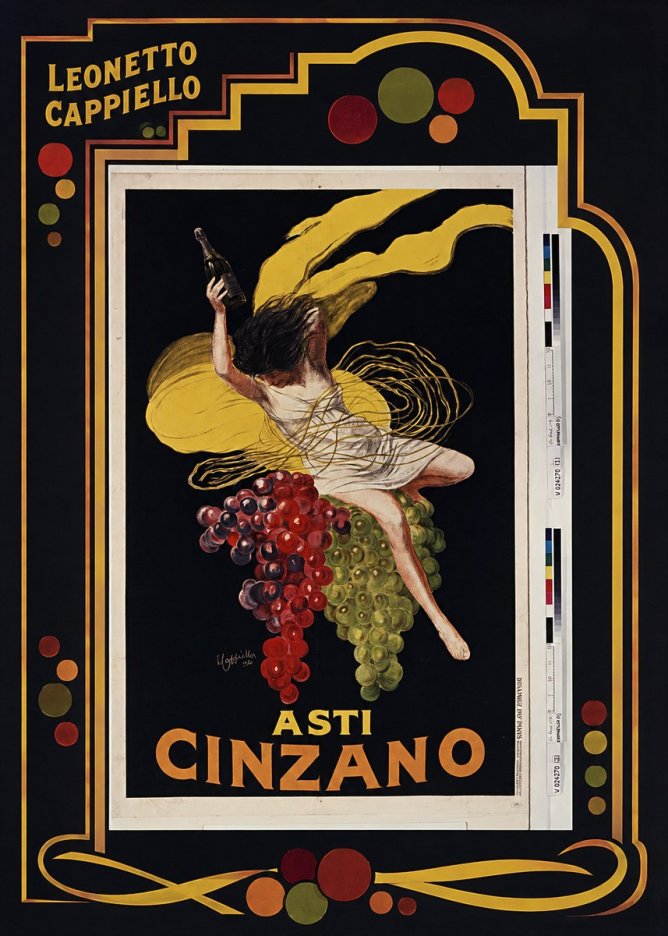 Leonetto Cappiello Asti Cinzano I No5 - Póster