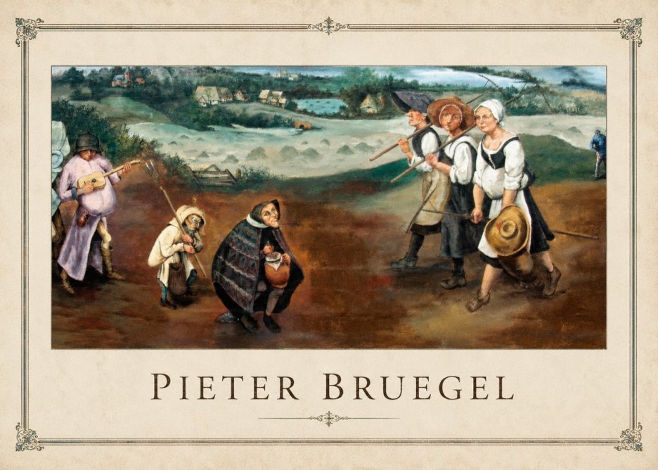 Pieter Bruegel Flemish Peasant Scene No1 - Póster