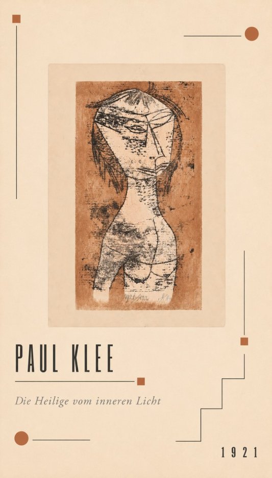 Paul Klee Die Heilige Vom Inneren Licht I No2 - Póster