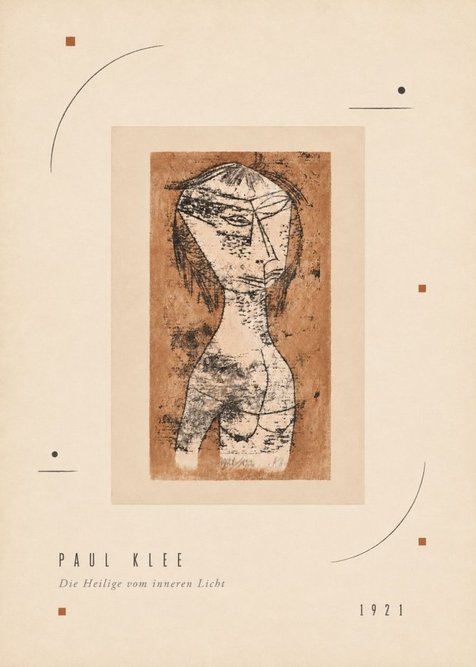 Paul Klee Die Heilige Vom Inneren Licht I No3 - Póster