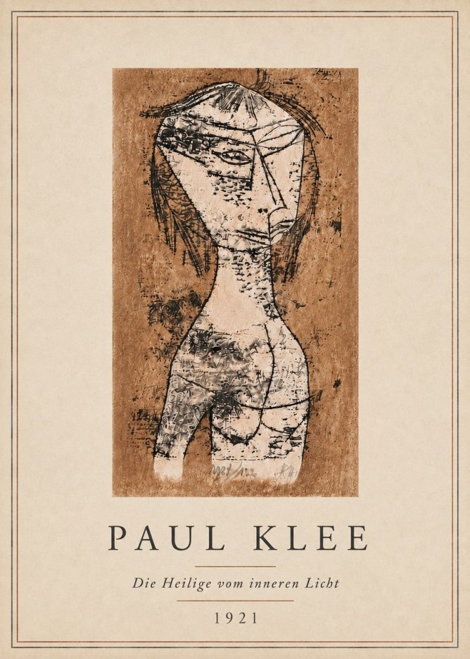 Paul Klee Die Heilige Vom Inneren Licht I No5 - Póster