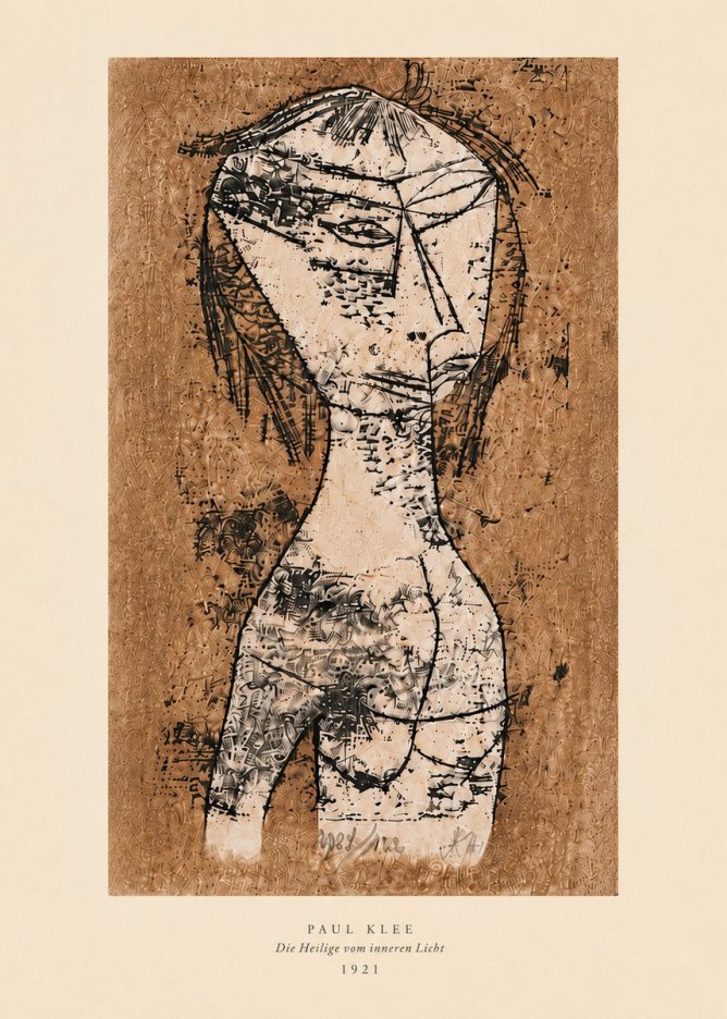 Paul Klee Die Heilige Vom Inneren Licht I No6 - Póster