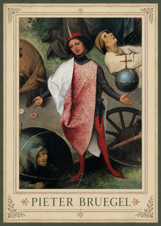 Pieter Bruegel Netherlandish Proverbs II No1 - Póster