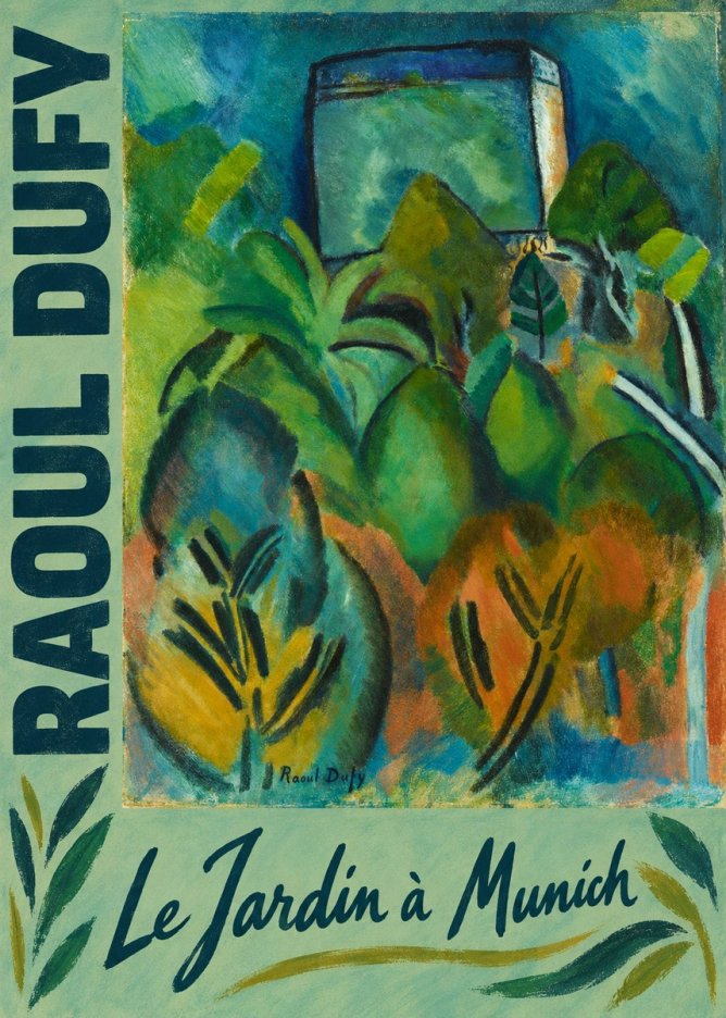 Raoul Dufy Le Jardin À Munich No2 - Póster