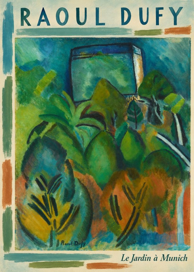Raoul Dufy Le Jardin À Munich No5 - Póster