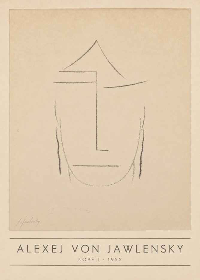 Alexej von Jawlensky Kopf I No1 - Póster