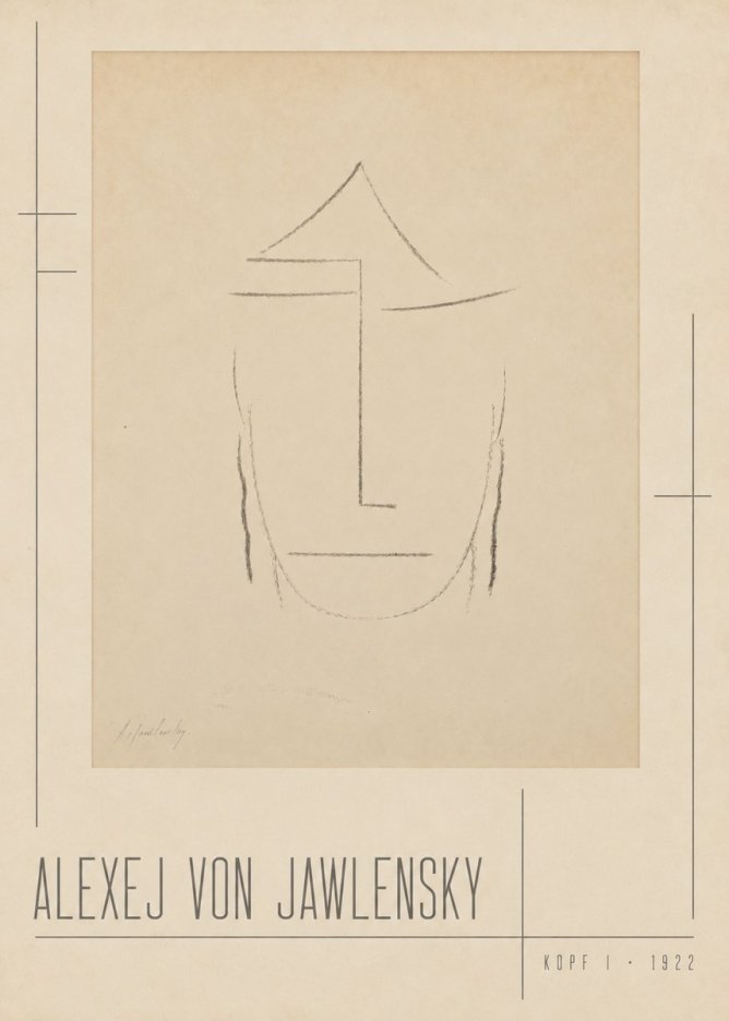 Alexej von Jawlensky Kopf I No2 - Póster