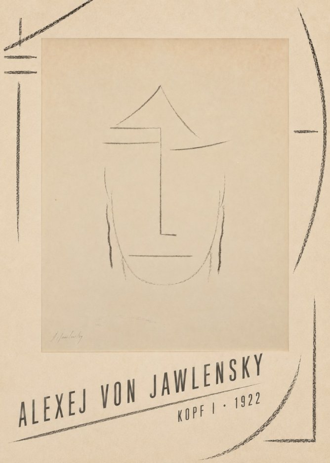 Alexej von Jawlensky Kopf I No4 - Póster
