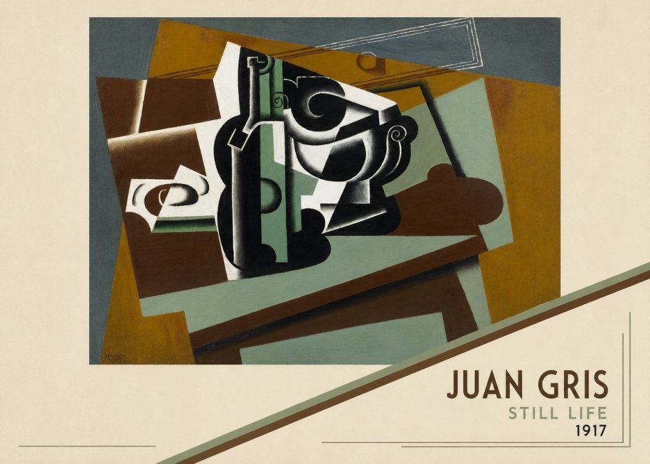Juan Gris Still Life I No3 - Póster