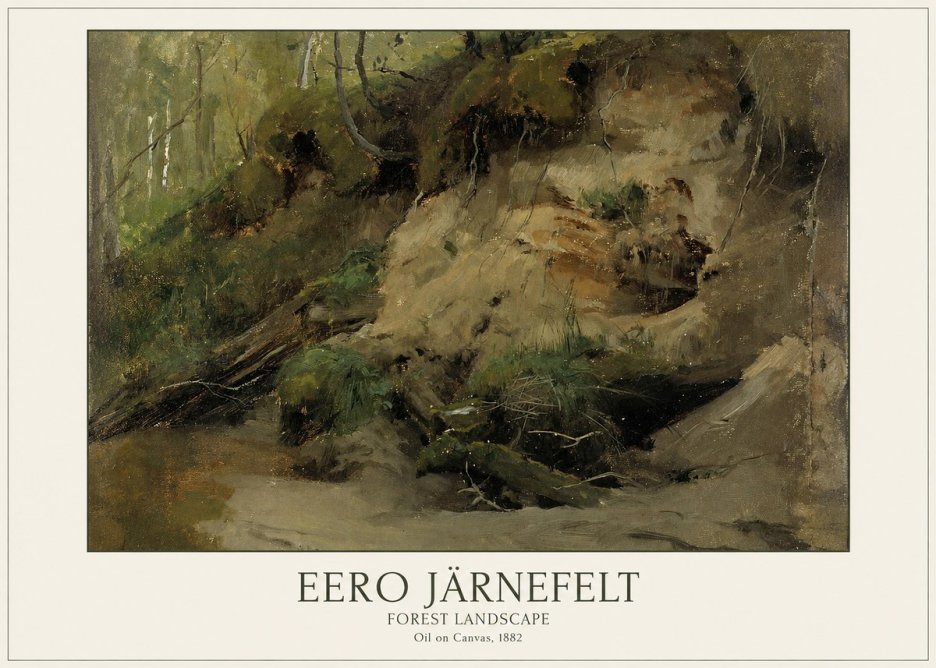 Eero Järnefelt Forest Landscape I No1 - Póster