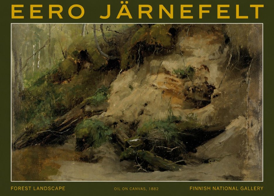 Eero Järnefelt Forest Landscape I No2 - Póster
