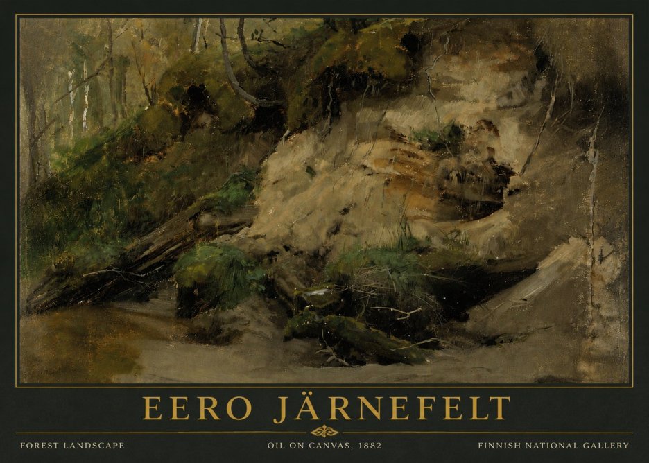 Eero Järnefelt Forest Landscape I No4 - Póster