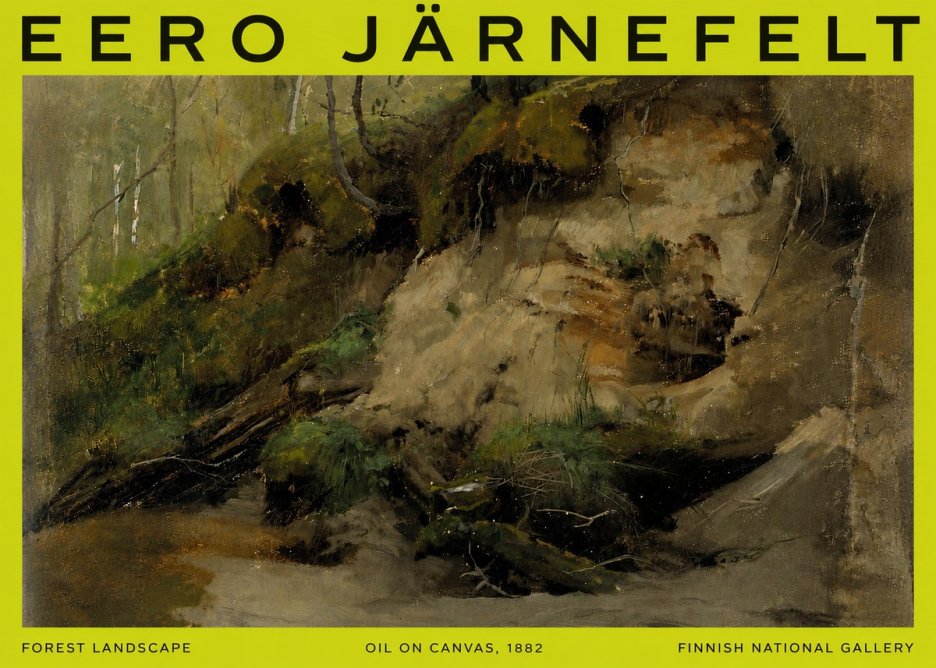 Eero Järnefelt Forest Landscape I No6 - Póster