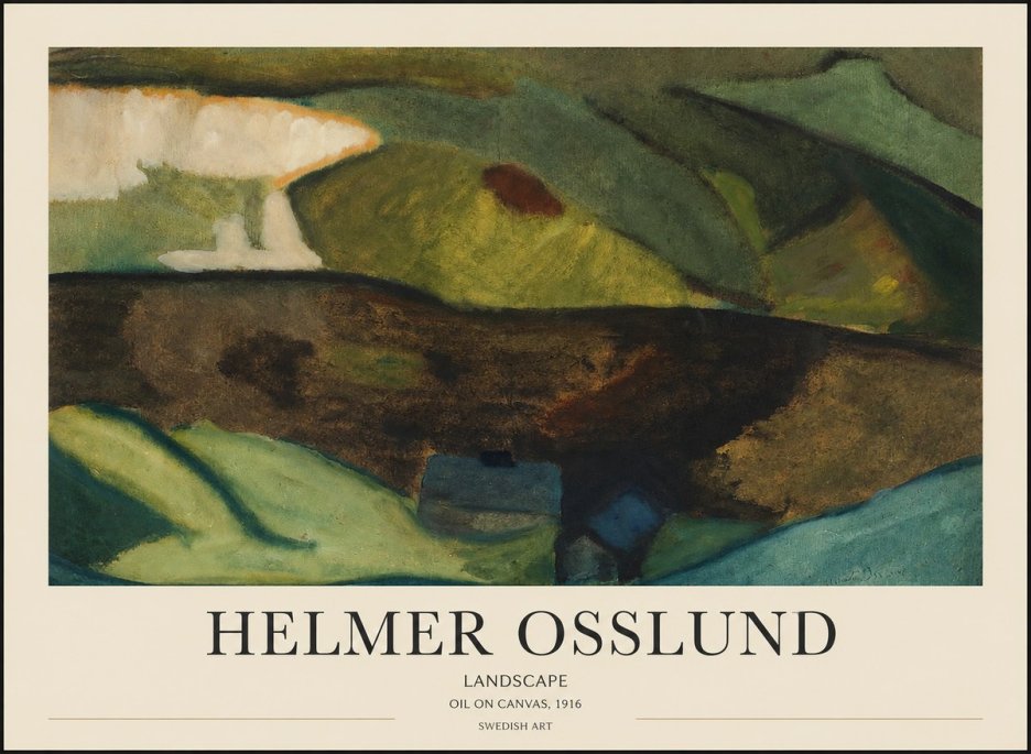 Helmer Osslund Landscape No1 - Póster