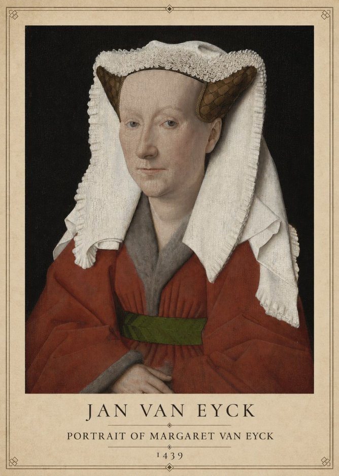 Jan van Eyck Portrait of Margaret Van Eyck I No1 - Póster