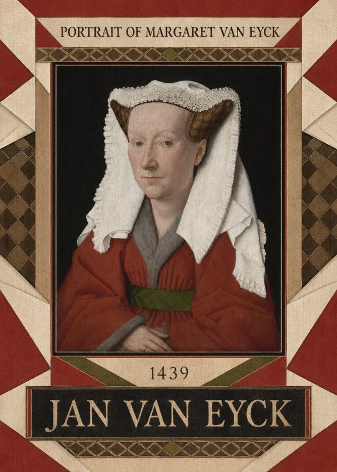 Jan van Eyck Portrait of Margaret Van Eyck I No4 - Póster