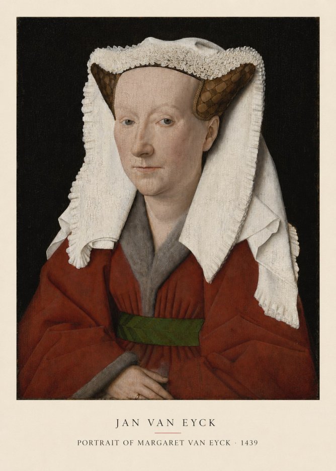 Jan van Eyck Portrait of Margaret Van Eyck I No5 - Póster