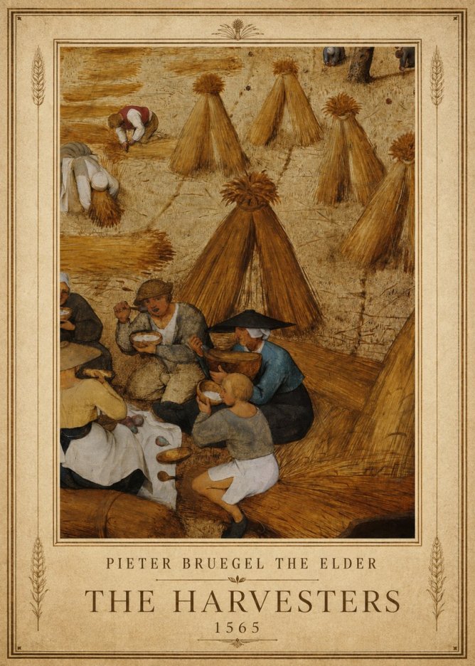 Pieter Bruegel The Harvesters I No1 - Póster