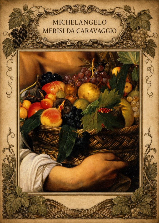 Michelangelo Merisi da Caravaggio Basket of Fruit No4 - Póster