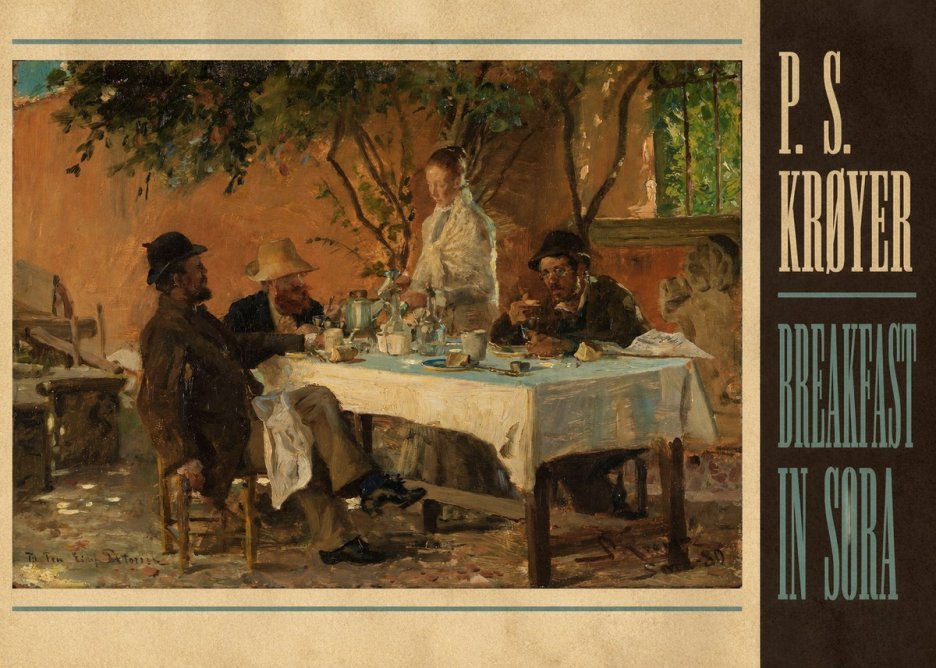 P.S. Krøyer Breakfast in Sora No4 - Póster